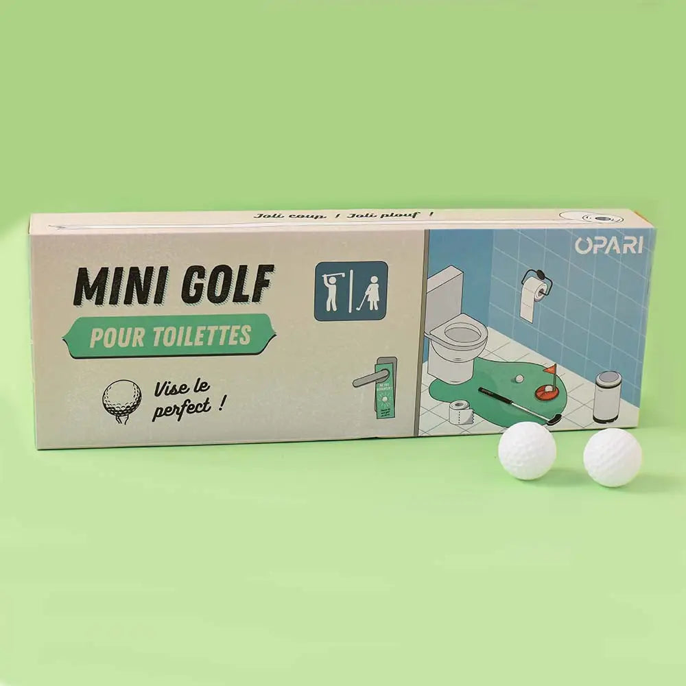 Jeu de mini-golf pour toilettes