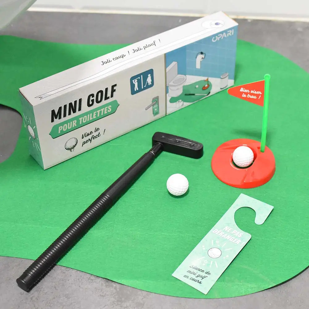 Jeu de mini-golf pour toilettes