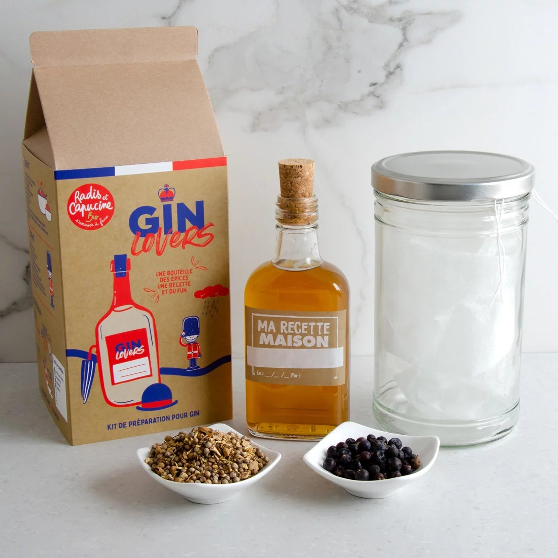 Kit de fabrication DIY de gin - gin lovers