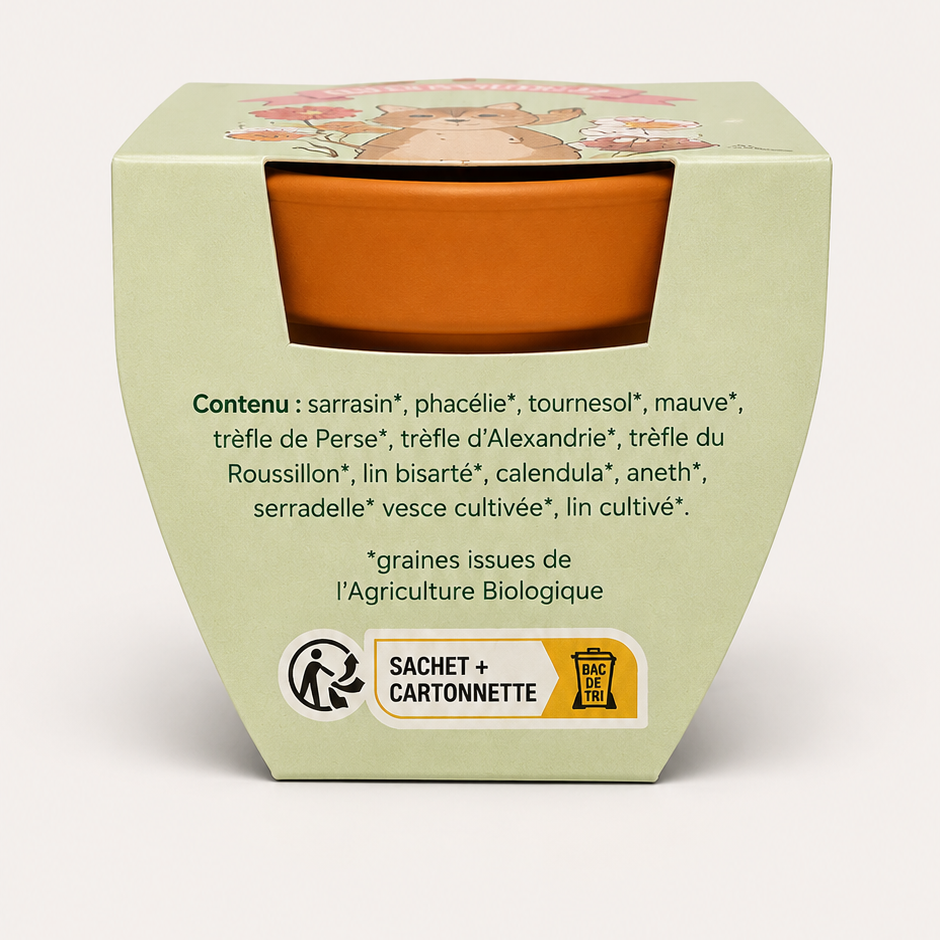 Kit de plantation de mélange mellifère "Pour toi" / "Merci"
