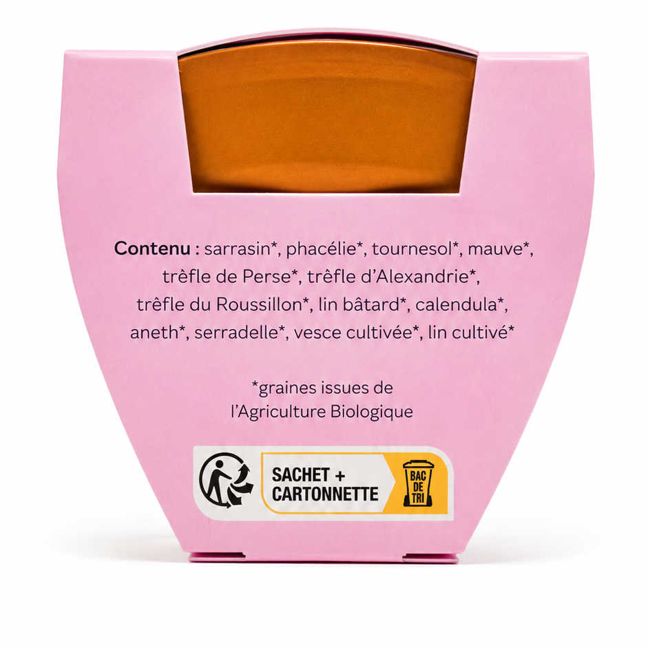 Kit de plantation de mélange mellifère "Pour toi" / "Merci"