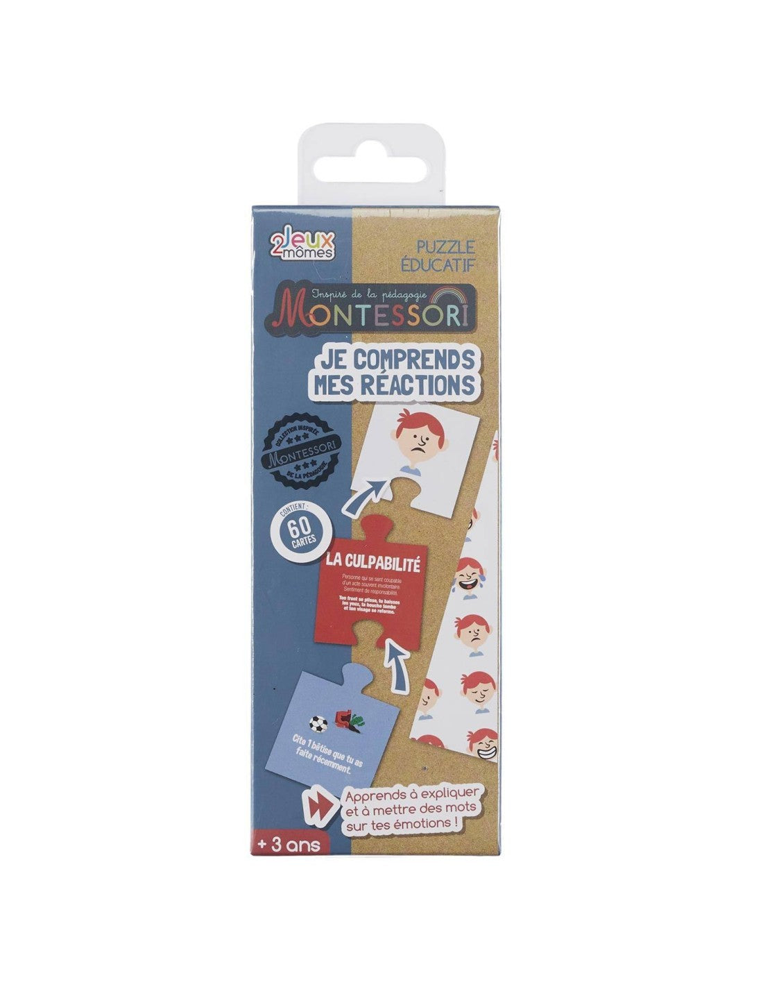 Jeux de puzzle éducatif  Je Comprends les emotions Montessori