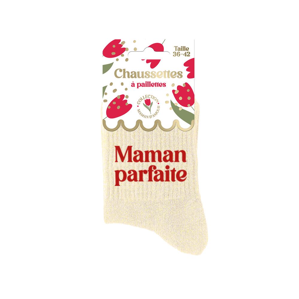 Chaussettes "Maman parfaite"/ Taille unique : 36-42