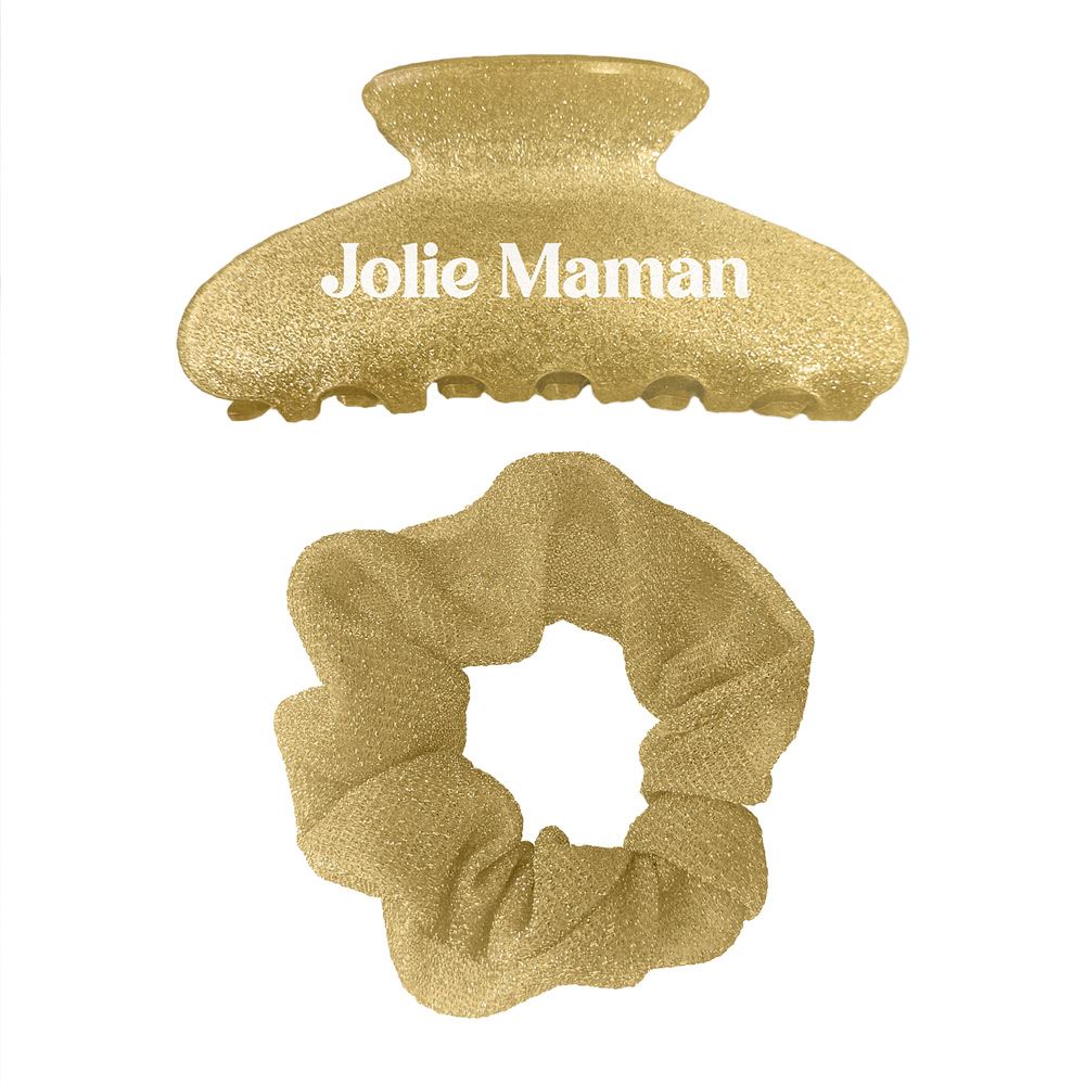 Duo - Pince à cheveux et chouchou "Jolie Maman"