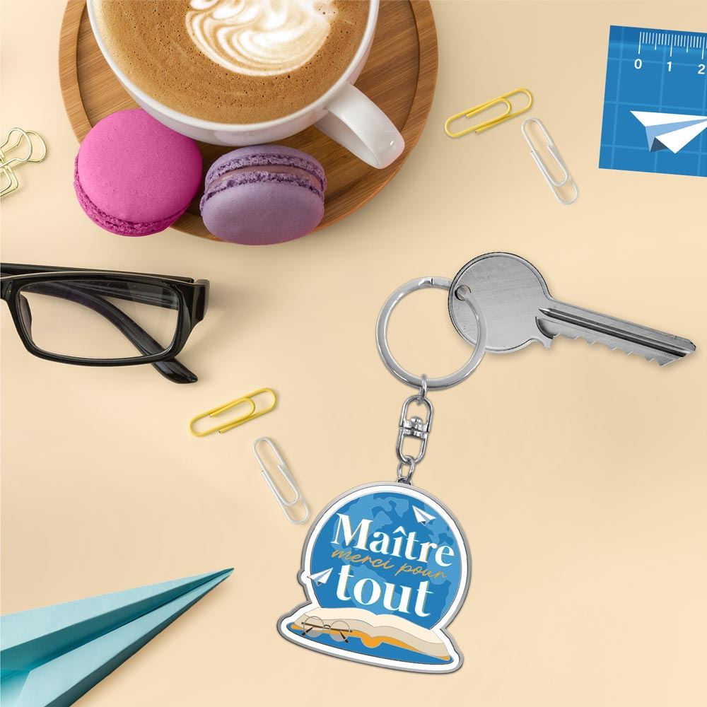 Porte-clés " Maître merci pour tout "