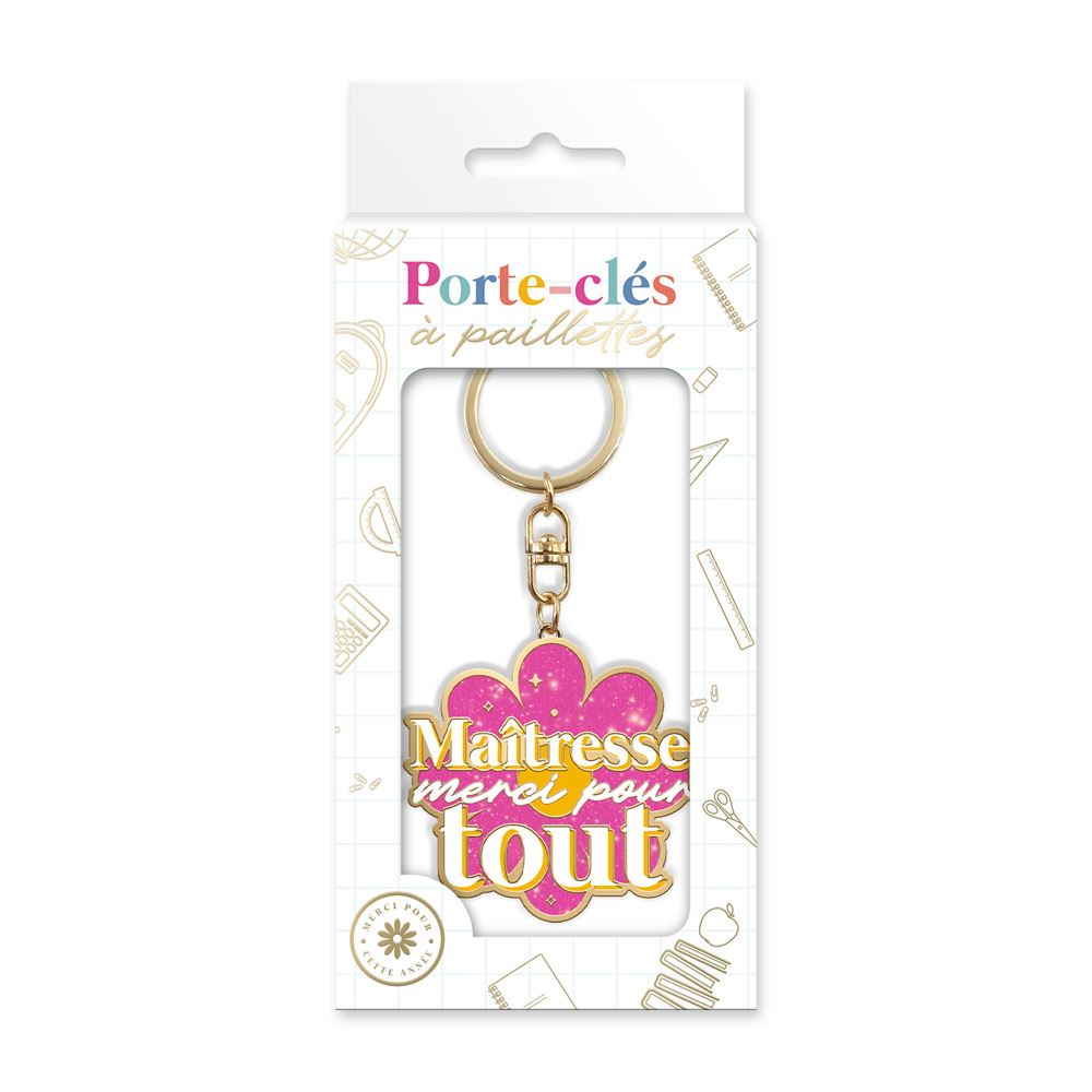 Porte-clés "Maîtresse merci pour tout"