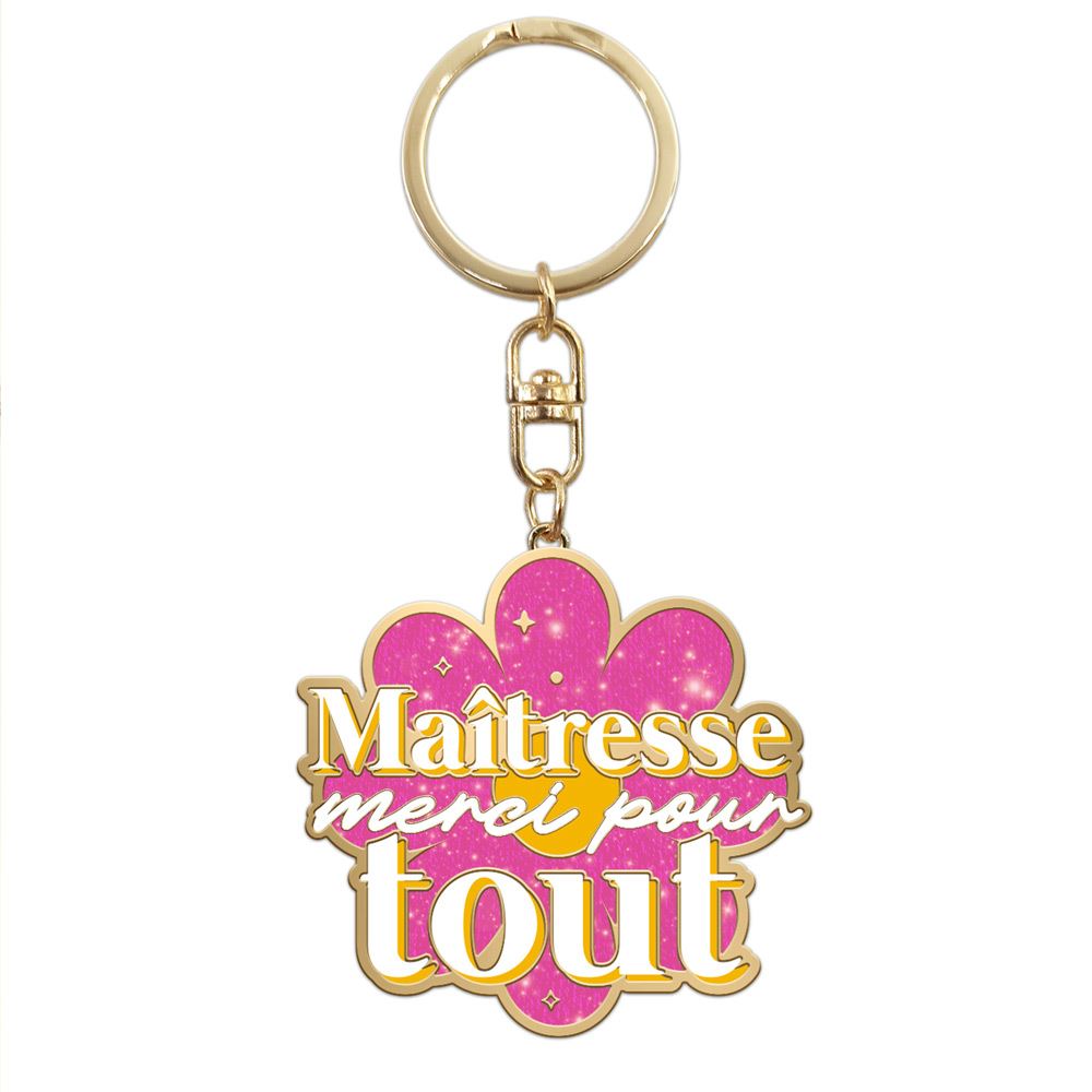 Porte-clés "Maîtresse merci pour tout"