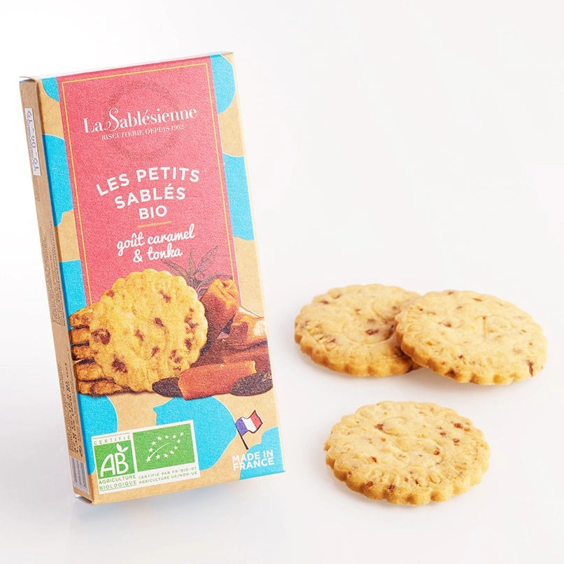 Biscuits sablés pépites de caramel et fève tonka bio - 37 g