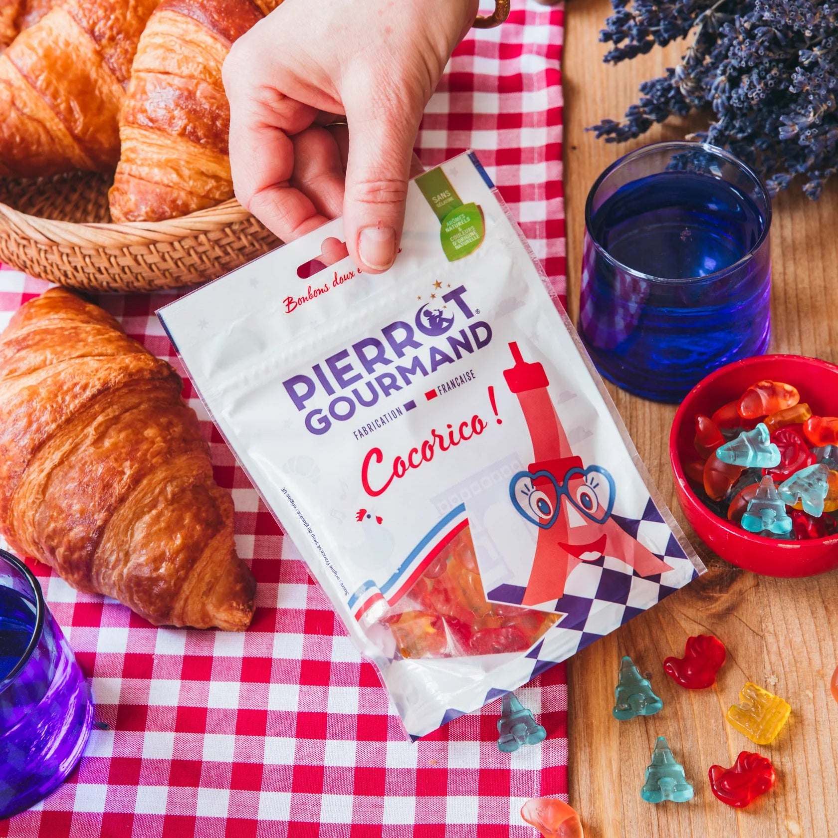 Sachet de bonbons artisanaux "Cocorico !" - sans gélatine et arômes naturels