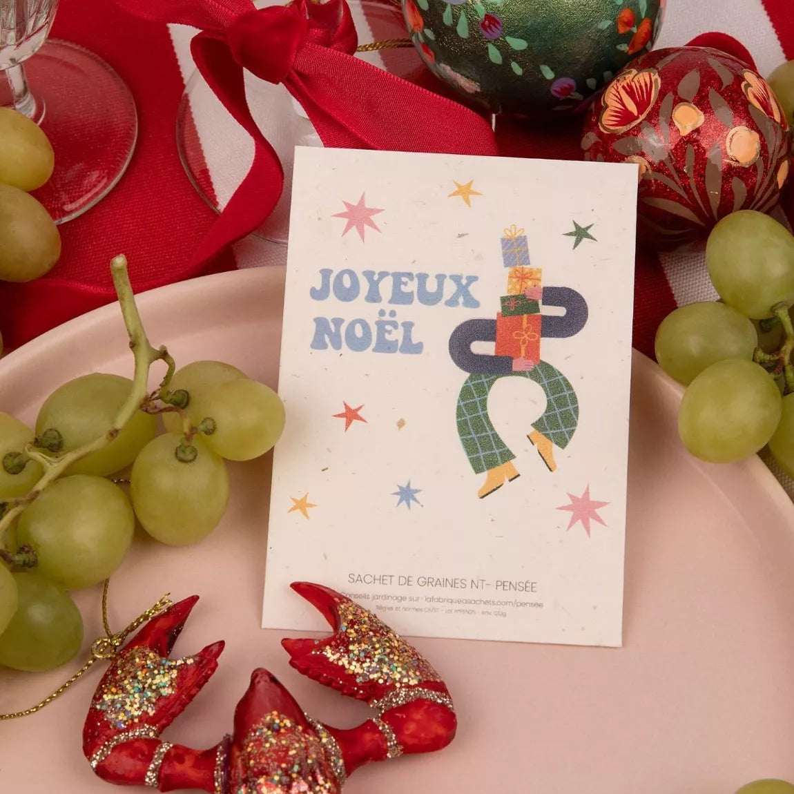 Sachet de graines à planter Joyeux Noël
