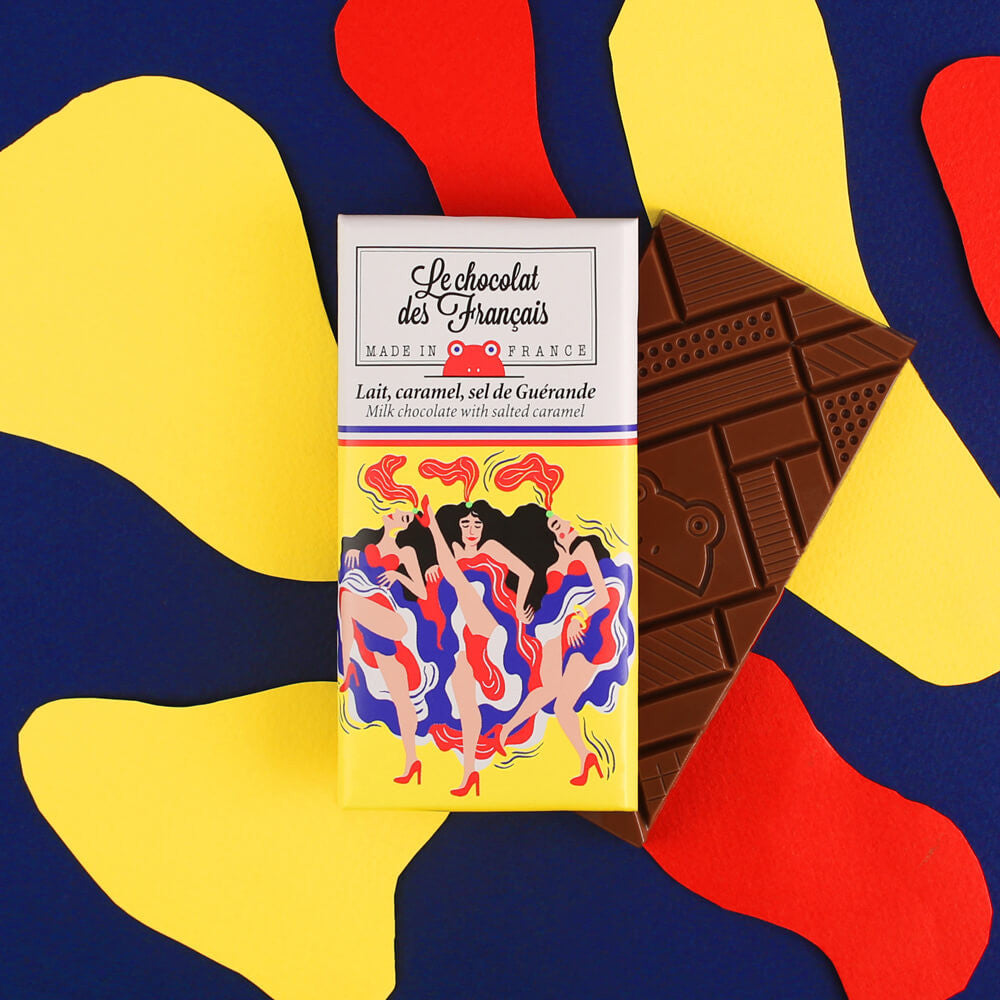 Mini tablette Lait, caramel & sel de Guérande