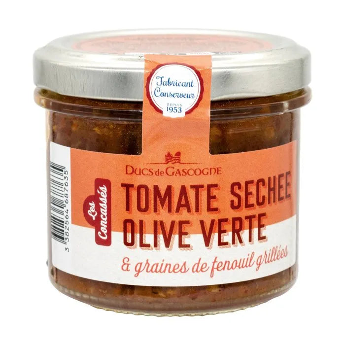 Concassé de tomates séchées aux olives vertes et fenouil