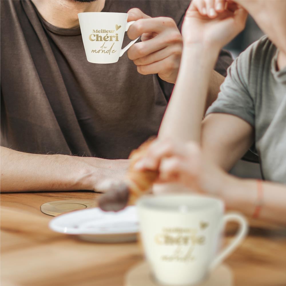 Coffret tasses café duo saint valentin