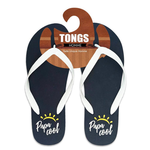 Tongs "Papa Cool" / Taille : 43-45