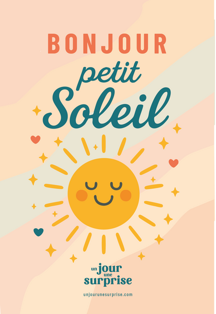Bonjour petit soleil