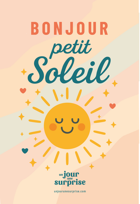 Bonjour petit soleil