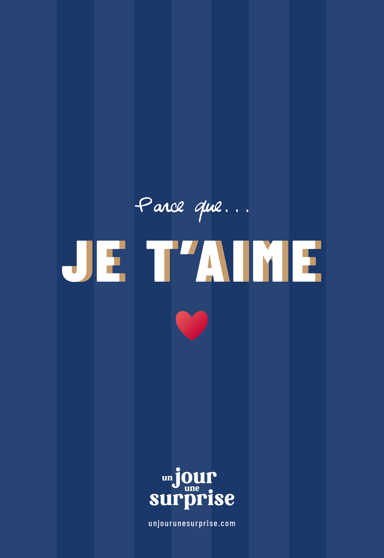 Parce que… je t’aime