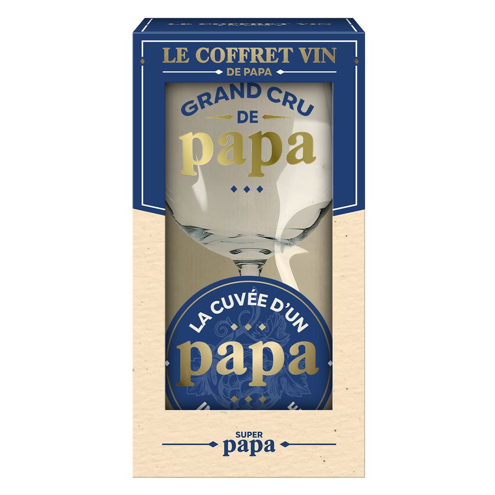 Coffret verre à vin papa